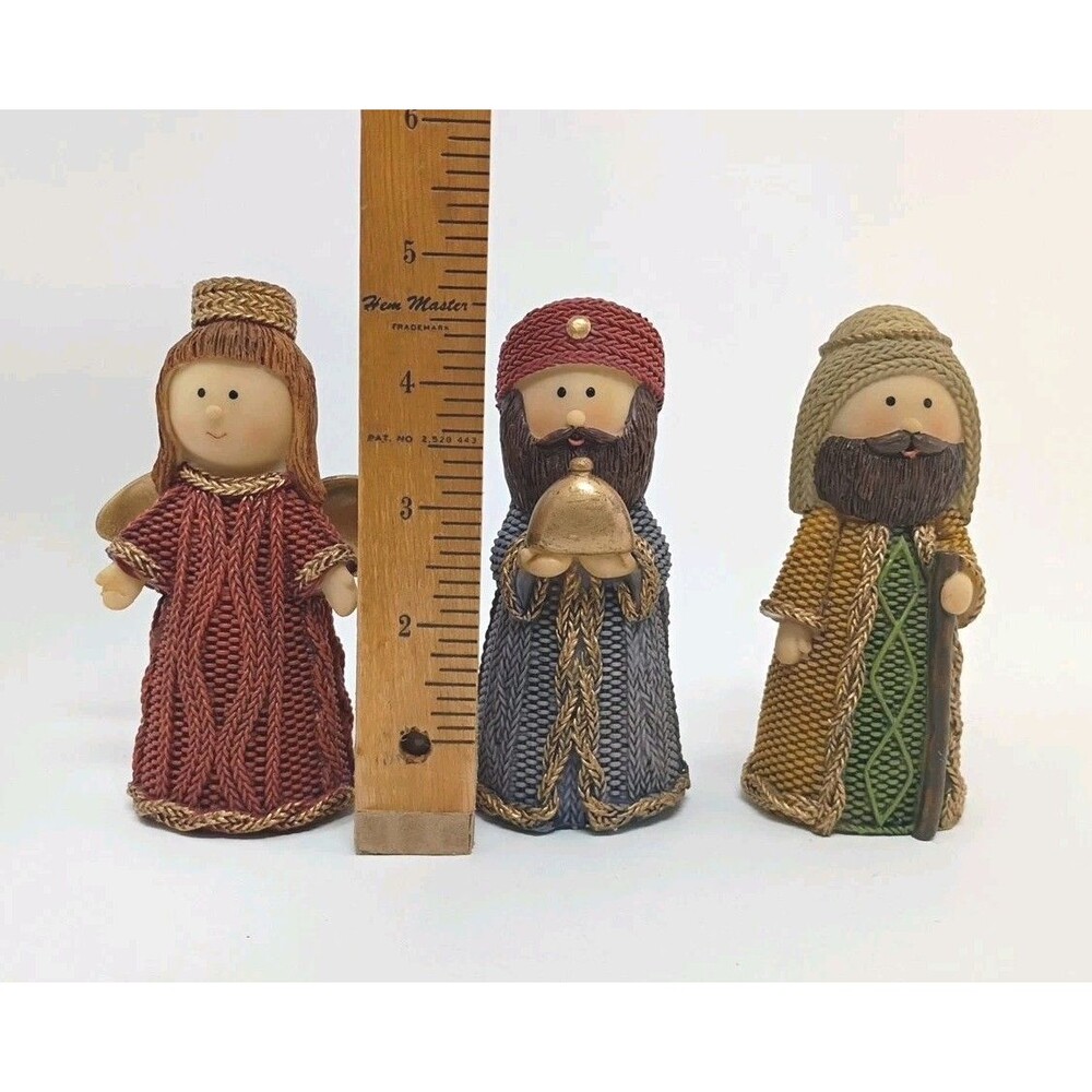 Christmas Nativity Set Tabletop Resin  Complete Set - Picture 11 of 16